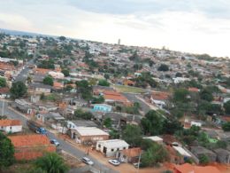 Vista area da cidade de Mineiros