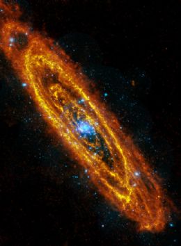 ESA divulga foto da galxia de Andrmeda com cores diferentes