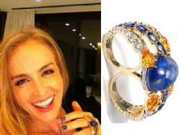 Jornal: Anglica ganha anel valioso de safira e diamantes de Huck