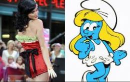 Katy Perry pode dublar Smurfette no cinema