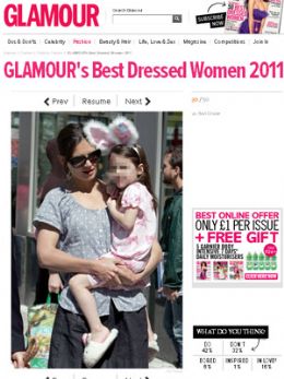 Filha de Tom Cruise  eleita uma das 'mulheres' mais bem vestidas