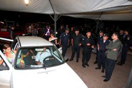 Secretrio de Segurana, Digenes Curado e o comandante da Polcia Militar cel. Farias fazem vistoria no policiamento especial do carnaval em barreiras de acesso aos municpios da Baixada Cuiabana