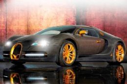 Mansory mostra Bugatti Veyron de ouro