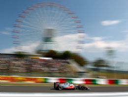 Button mantm domnio e fecha o dia na frente no Japo. Vettel  o terceiro