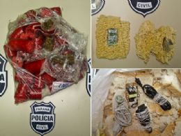 Adolescente tenta passar droga escondida em comida para preso