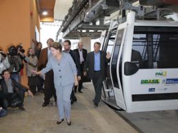 Dilma inaugura telefrico do Alemo