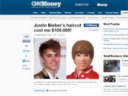 Empresrio perdeu US$ 100 mil com novo corte de cabelo de Justin Bieber