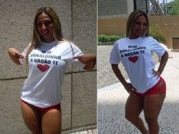 Valesca Popozuda faz campanha sexy por Ronaldinho Gacho no Flamengo