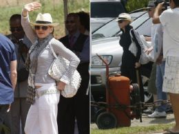 Madonna usa bolsa de grife brasileira