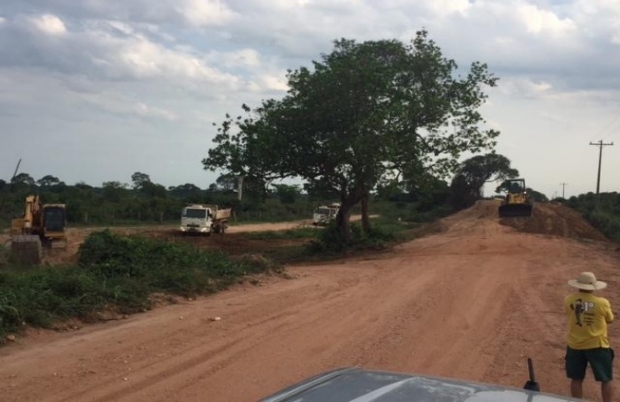 Obras na Rodovia Transpantaneira