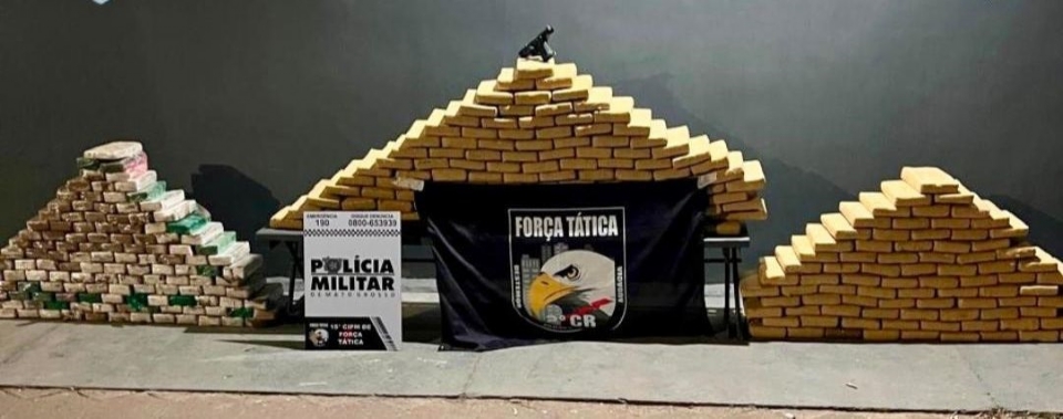 PM apreende 330 kg de pasta base de cocana e maconha em VG