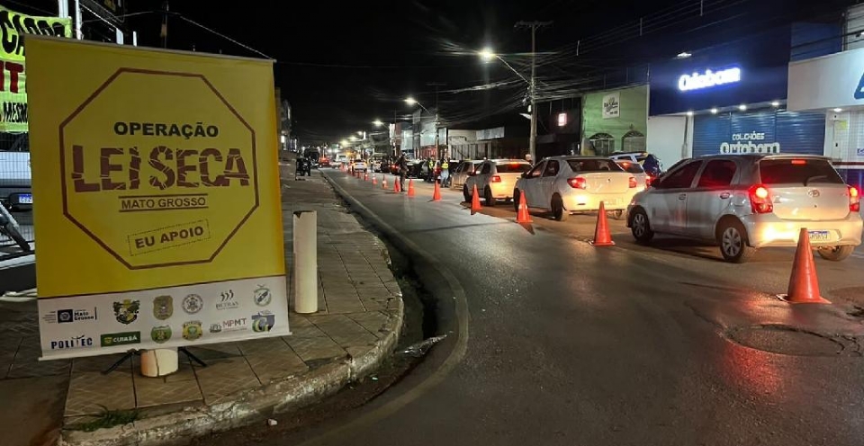 Seis pessoas so presas por embriaguez ao volante em Cuiab