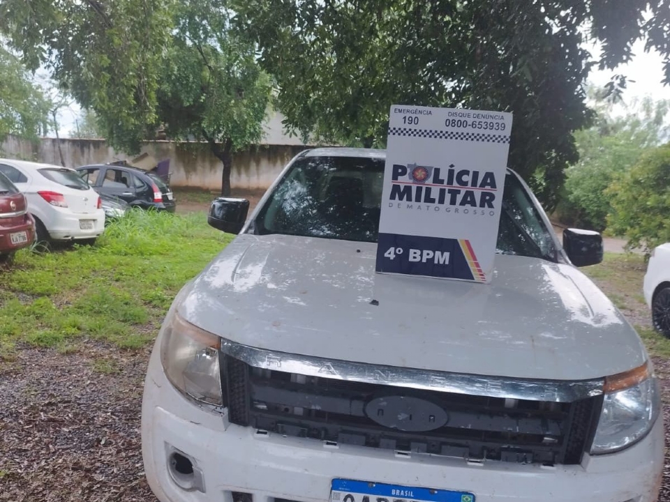 Polcia Militar desarticula quadrilha e recupera caminhonete roubada em Vrzea Grande