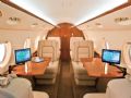 Imagem mostra interior de aeronave fabricada pela Gulfstream, indicada como uma das marcas mais valiosas do mundo em ranking chins
