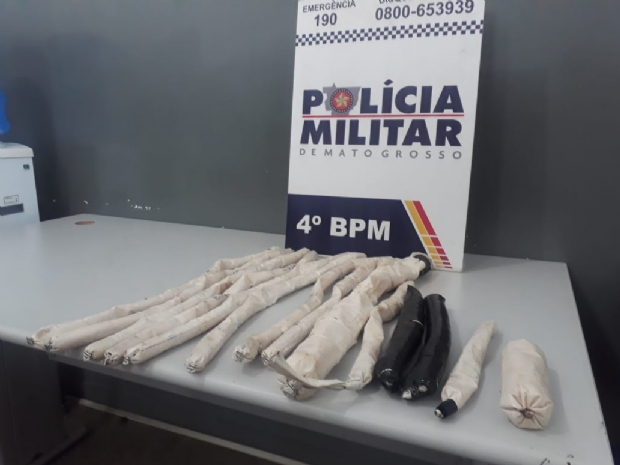 ​Polcia apreende 14 bananas de dinamite em casa de suposto assaltante de banco