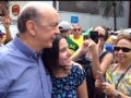 SO PAULO: O SENADOR JOS SERRA PARTICIPA DO PROTESTO CONTRA O GOVERNO NA AVENIDA PAULISTA
FOTO: CAIO LEME/TV GLOBO