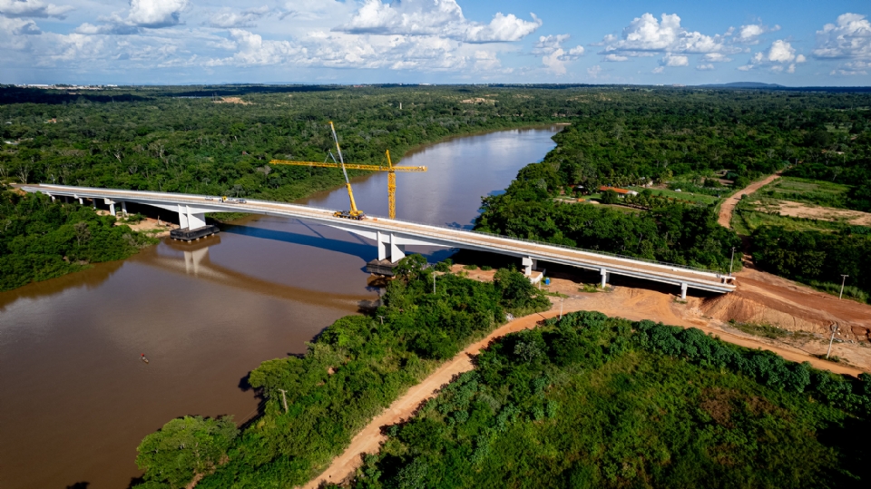 Maior ponte sobre o Rio Cuiab ter 390 metros e est prestes a ser entregue