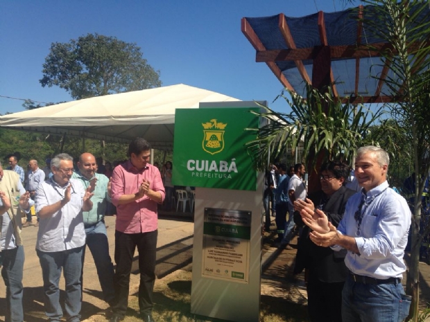 Primeira obra do Plano guas Cuiab 300 anos  inaugurada e beneficia 50 mil pessoas