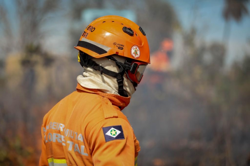 Bombeiros combatem dois incndios florestais na regio do Pantanal
