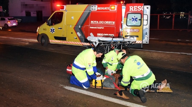 Morador de rua  atropelado por plio na BR-364