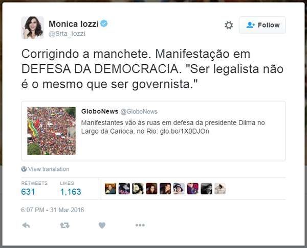 Monica Iozzi 'corrige' notcia da Globo e provoca polmica nas redes sociais