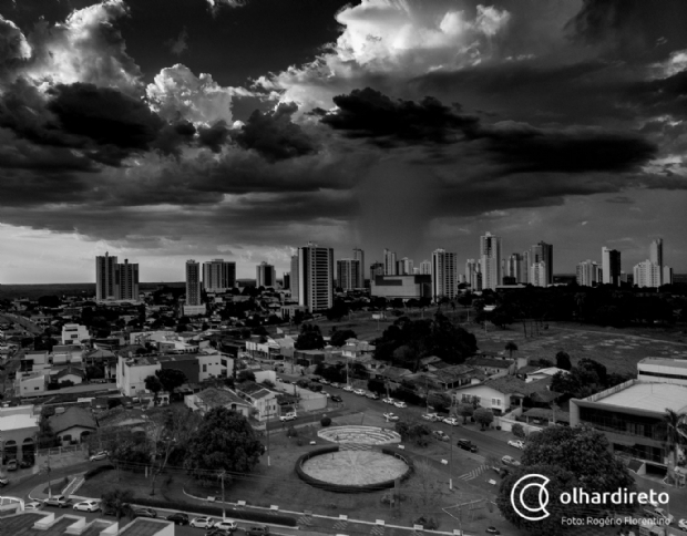 Chuva pode continuar at o fim de semana e dar trgua no calor em Cuiab