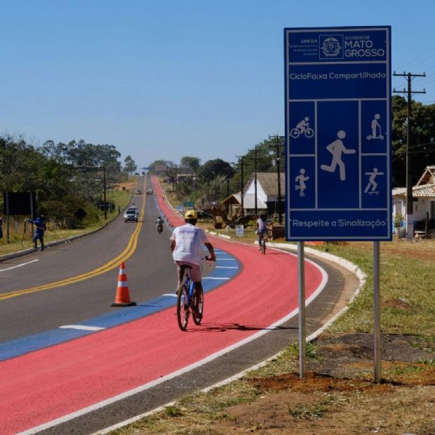 Pedro Taques e Thelma inauguram Ciclofaixa Dante de Oliveira tornam mais seguro acesso a Chapada