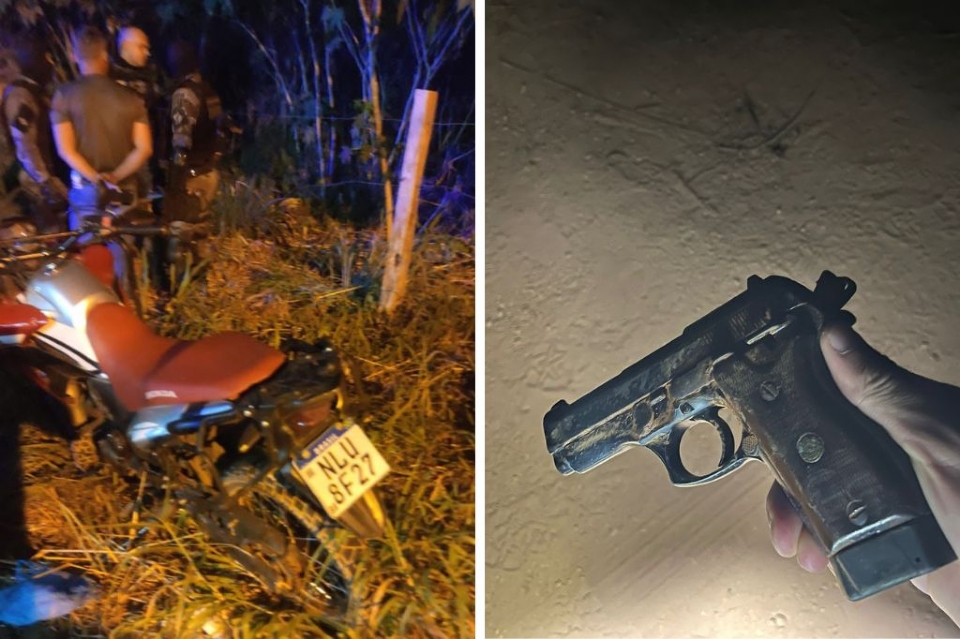 Aps furtar moto, bandido  morto em troca de tiros com policiais; comparsa  preso