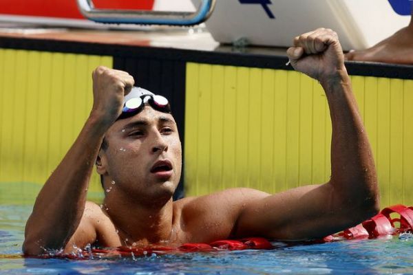 Cuiabano Felipe Lima conquista medalha de bronze nos 100m peito em Barcelona