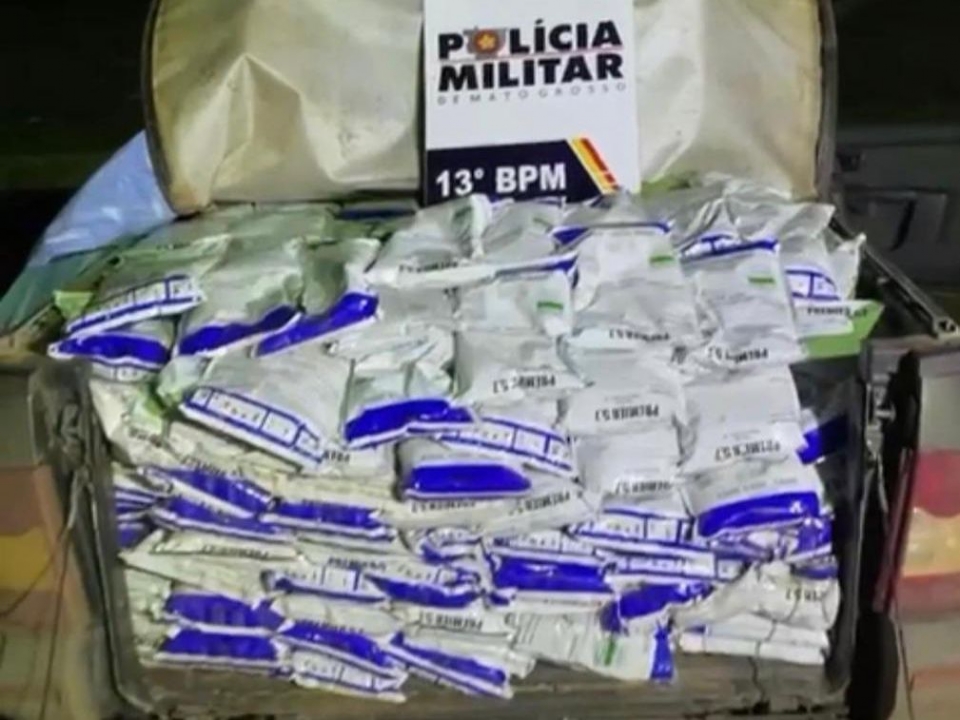 Homem  preso pela PM com 335 kg de inseticida em Lucas do Rio Verde