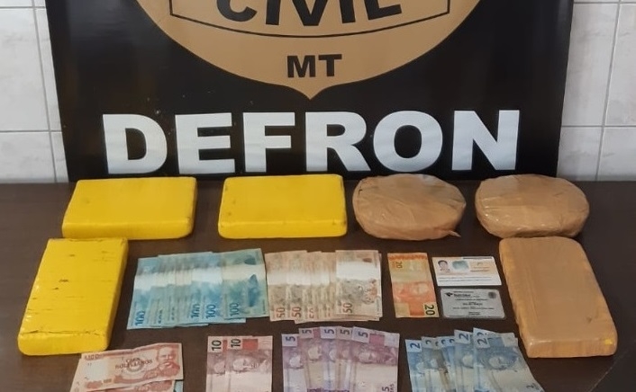 Peruano  preso em Mato Grosso com R$ 110 mil em drogas que iriam para So Paulo