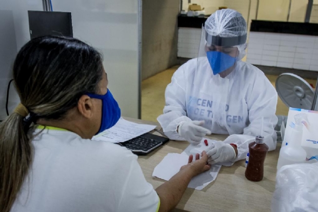 Quase 100% dos pacientes atendidos no Centro de Triagem da Arena Pantanal so de Cuiab e VG