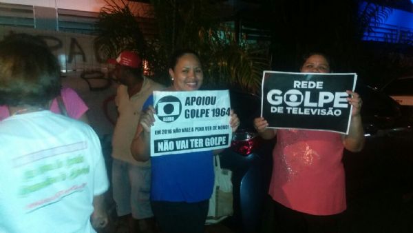 Protesto contra a Globo