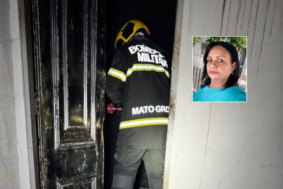 Graclia Borges (no detalhe) que morreu em incndio