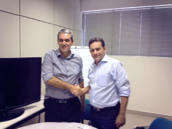 Nilson Leito com Rui Prado: esperana de ter candidato forte  Prefeitura de Cuiab