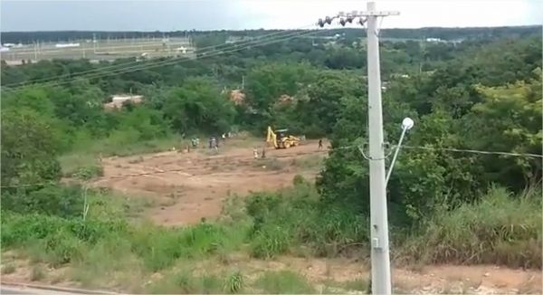 Dez grileiros so presos por invaso de rea de preservao ambiental em Cuiab;  fotos e vdeo