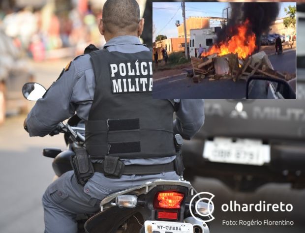 Moradores ateiam fogo na Estrada do Moinho em protesto contra reintegrao de posse; veja vdeo