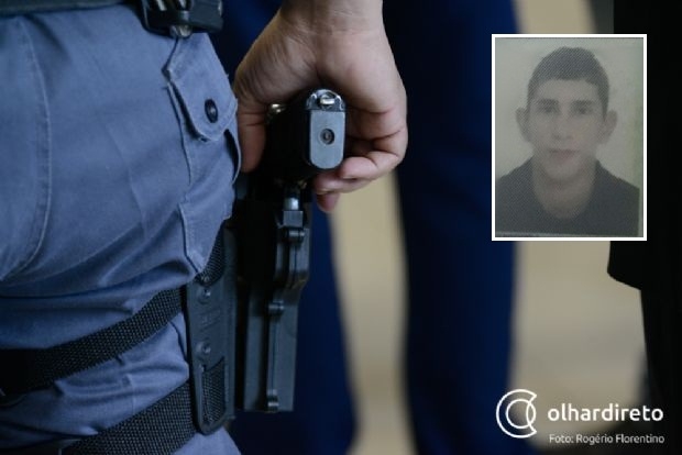 Assaltante morre aps confronto com a PM durante fuga