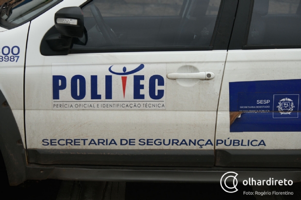 Corpo  encontrado em matagal com perfuraes no pescoo