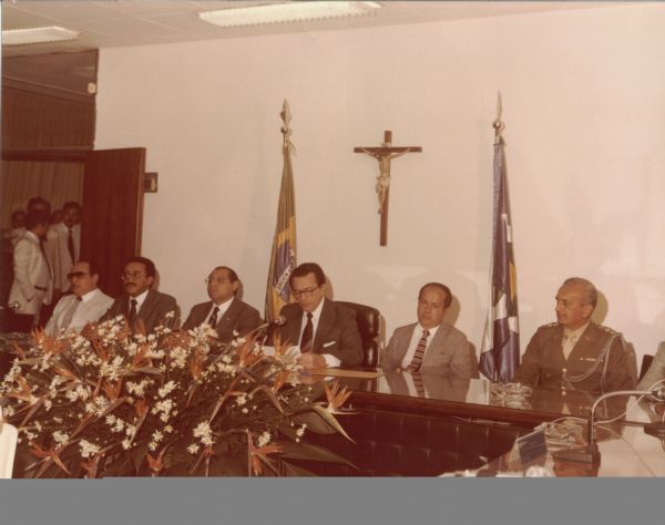 Posse de Jos Santos no TCE, em 1979.