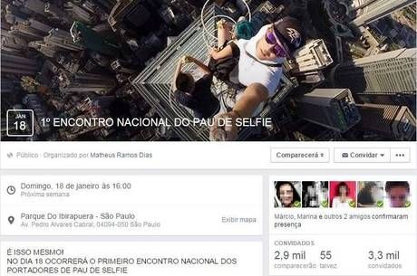 1 Encontro Nacional de Pau de Selfie acontecer no Ibirapuera