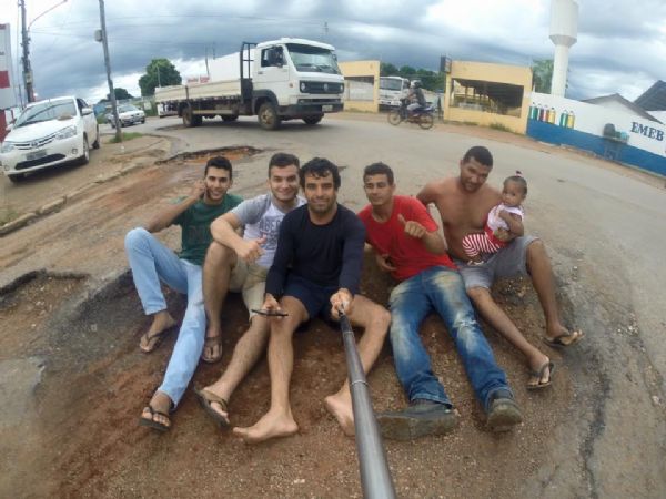 Selfie no buraco