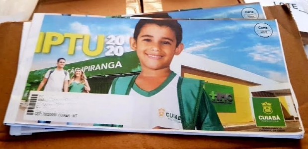 Carns do IPTU 2020 comeam a ser entregues em Cuiab a partir de segunda-feira