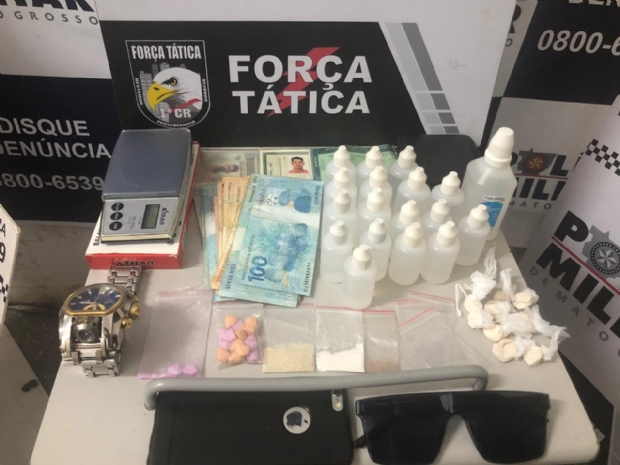 Acusado de traficar em boate no Centro de Cuiab  preso com ecstasy e cocana