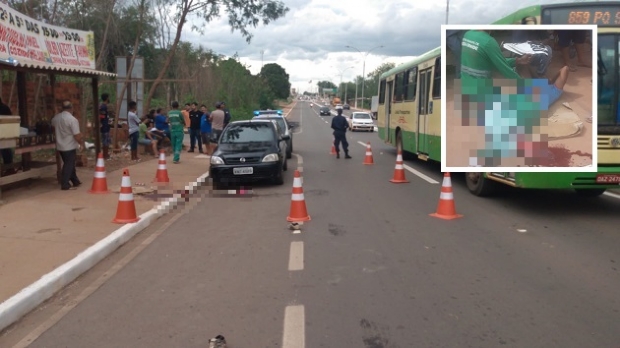 Gari tem perna esmagada ao ser atropelado por carreta em Vrzea Grande