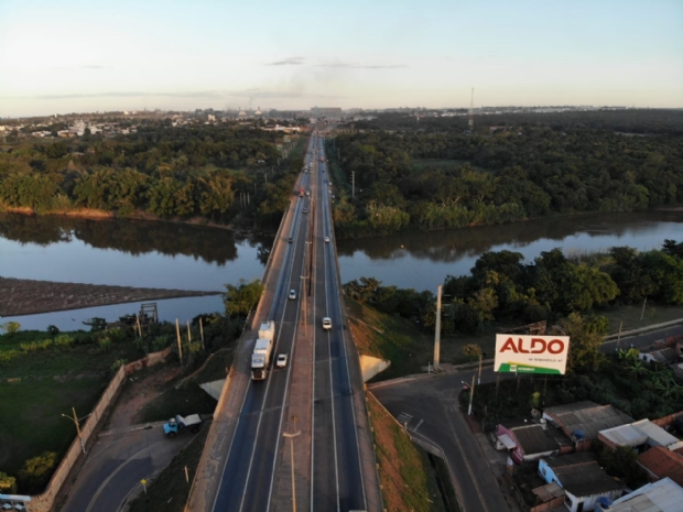 Trecho da BR-364 sobre o Rio Vermelho ser interditado para manuteno