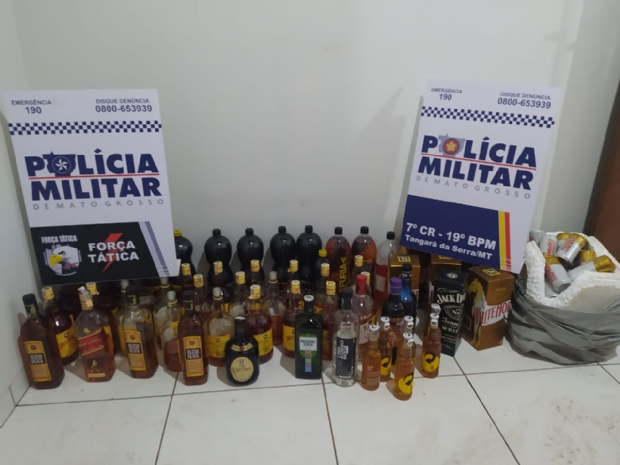 PM fecha festa regada a lcool e droga com diversos adolescentes