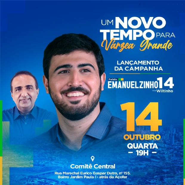 Emanuelzinho faz grande ato de lanamento de candidatura nesta quarta-feira