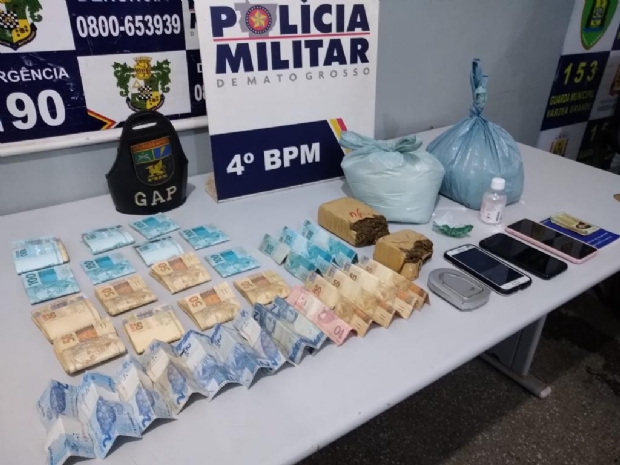 Polcia prende homem e mulher por trfico de drogas e apreende R$ 15 mil em VG