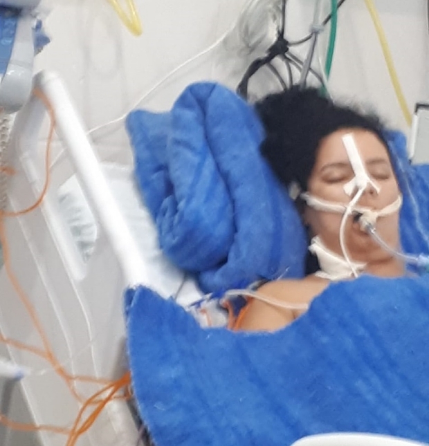 Mulher baleada por ex-marido PM faz vaquinha para pagar cirurgia em Cuiab